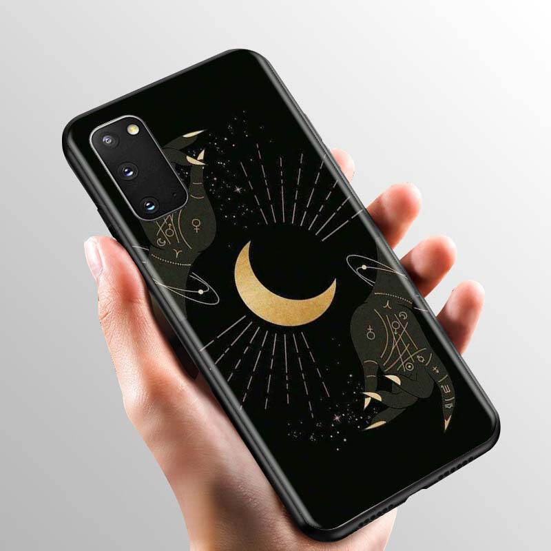 Case For Samsung Galaxy Note 10 Lite Plus 20 Ultra 8 9 S20 FE S21 S10 Soft Silicone Phone Cover Funda Witches Moon Tarot Shell