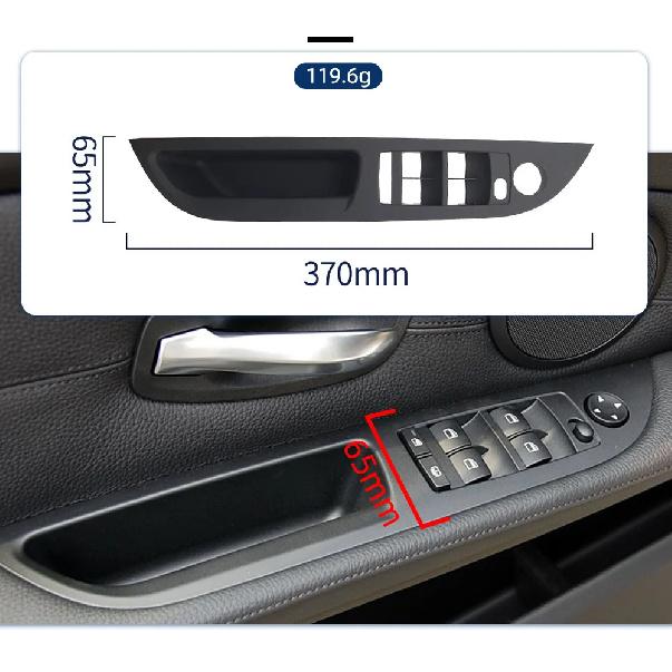 LHD Car Interior Inner Door Handle Panel Trim Cover For BMW E60 E61 5 Series 520 525 528 2008-2010 51416983705 Black Beige