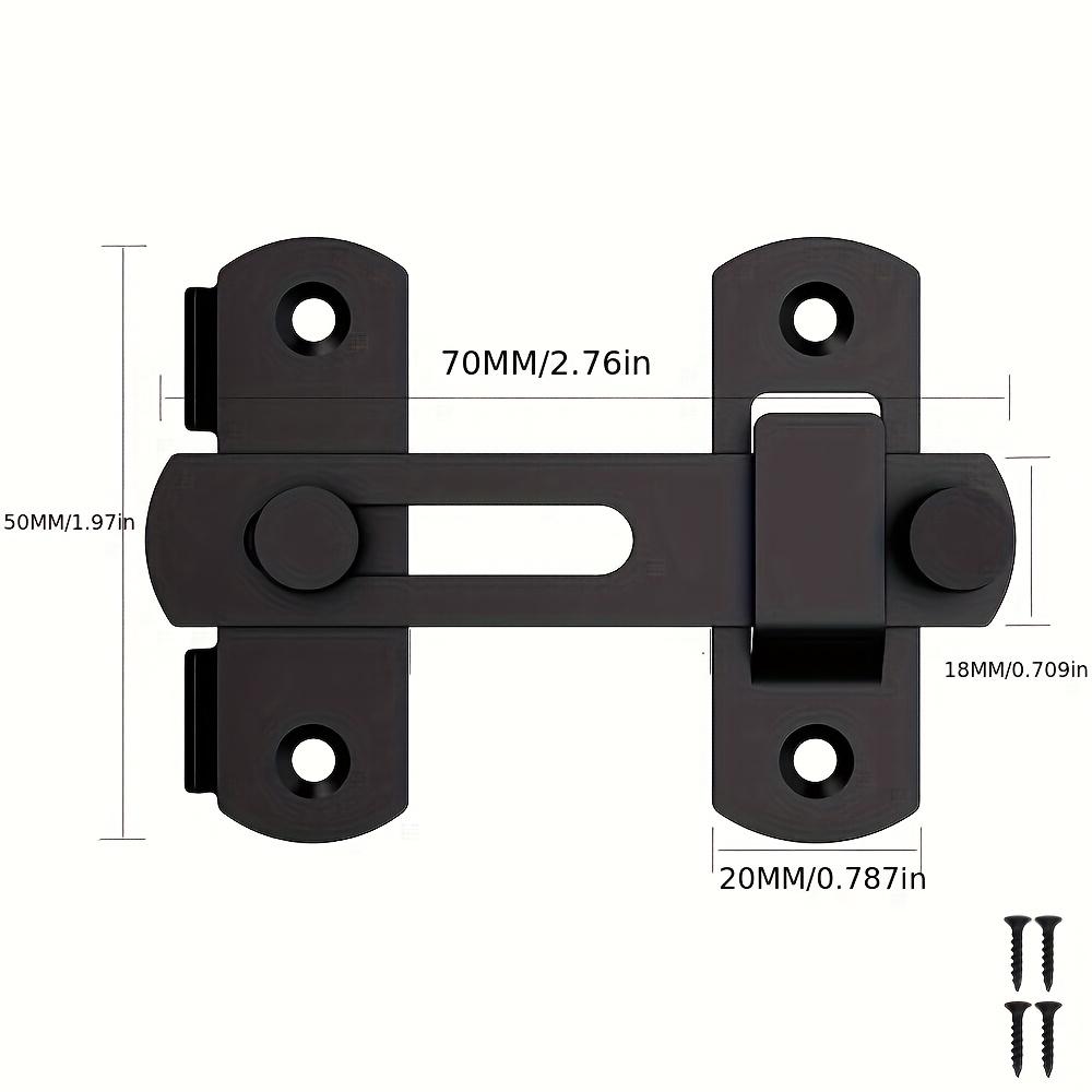 

1 шт. Замок для раздвижной двери амбарного типа из нержавеющей стали, фурнитура, защелки для ворот, окно, шкаф, матовый черный Small Size
