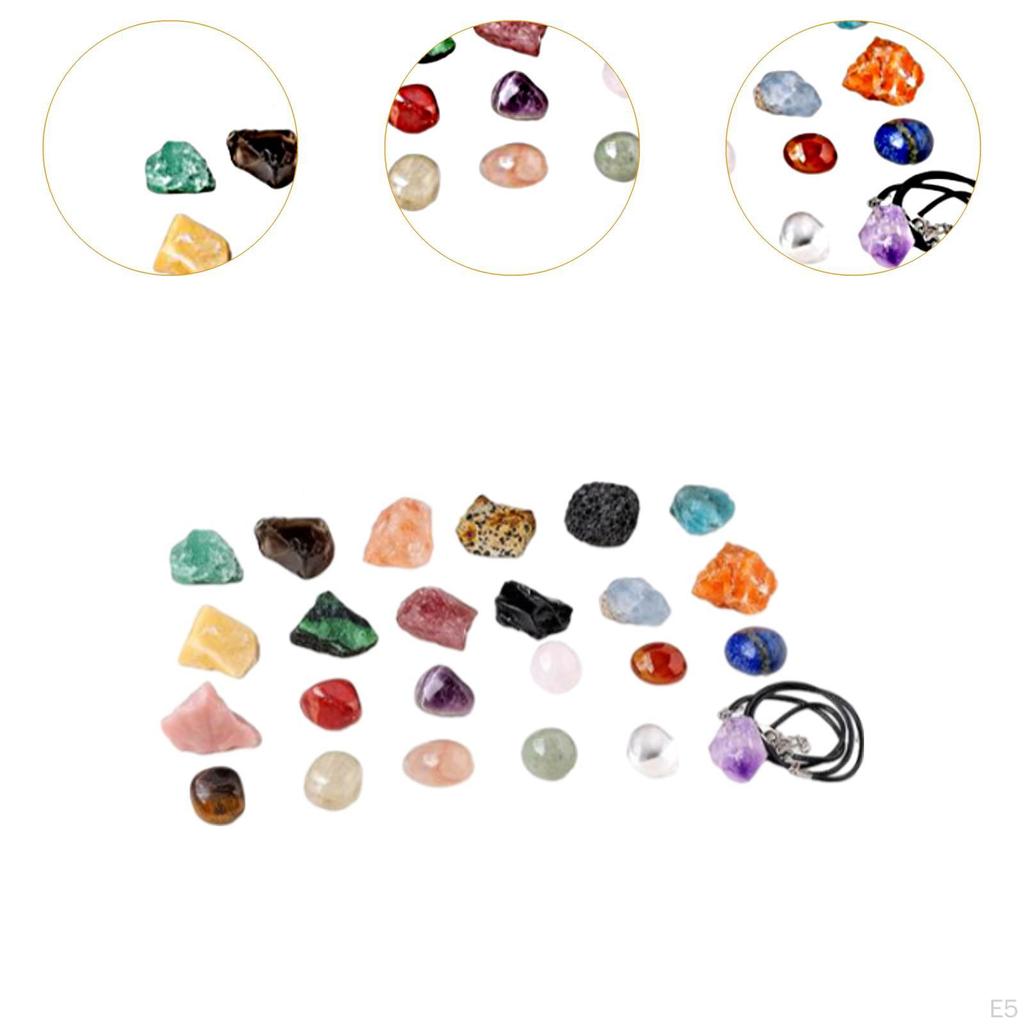 24 Days Natural Agate Stone Ore Blind Box for Adults Girls Boys Xmas