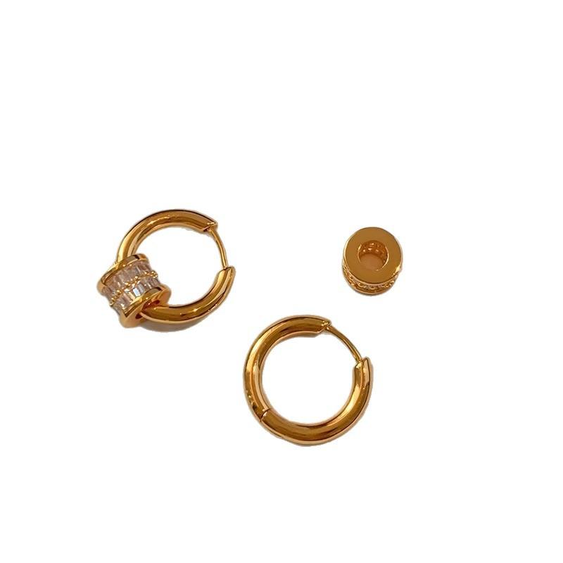 Autumn Niche Circle Stud Earrings High-end Temperament Simple 100% Match Style Elegant Classic Accessories Women's Dainty Daily Earrings