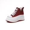 8556 White Shoes Women's 2025 Autumn New High-top Sports and Leisure Shoes Board Shoes Fashion Versatile Women's Shoes Genuine