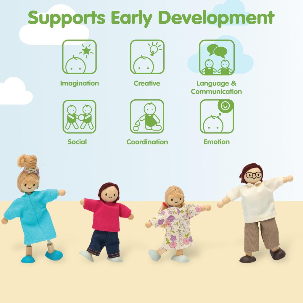 PLANTOYS JAPAN PLANTOYS 7142 Modern Doll Family