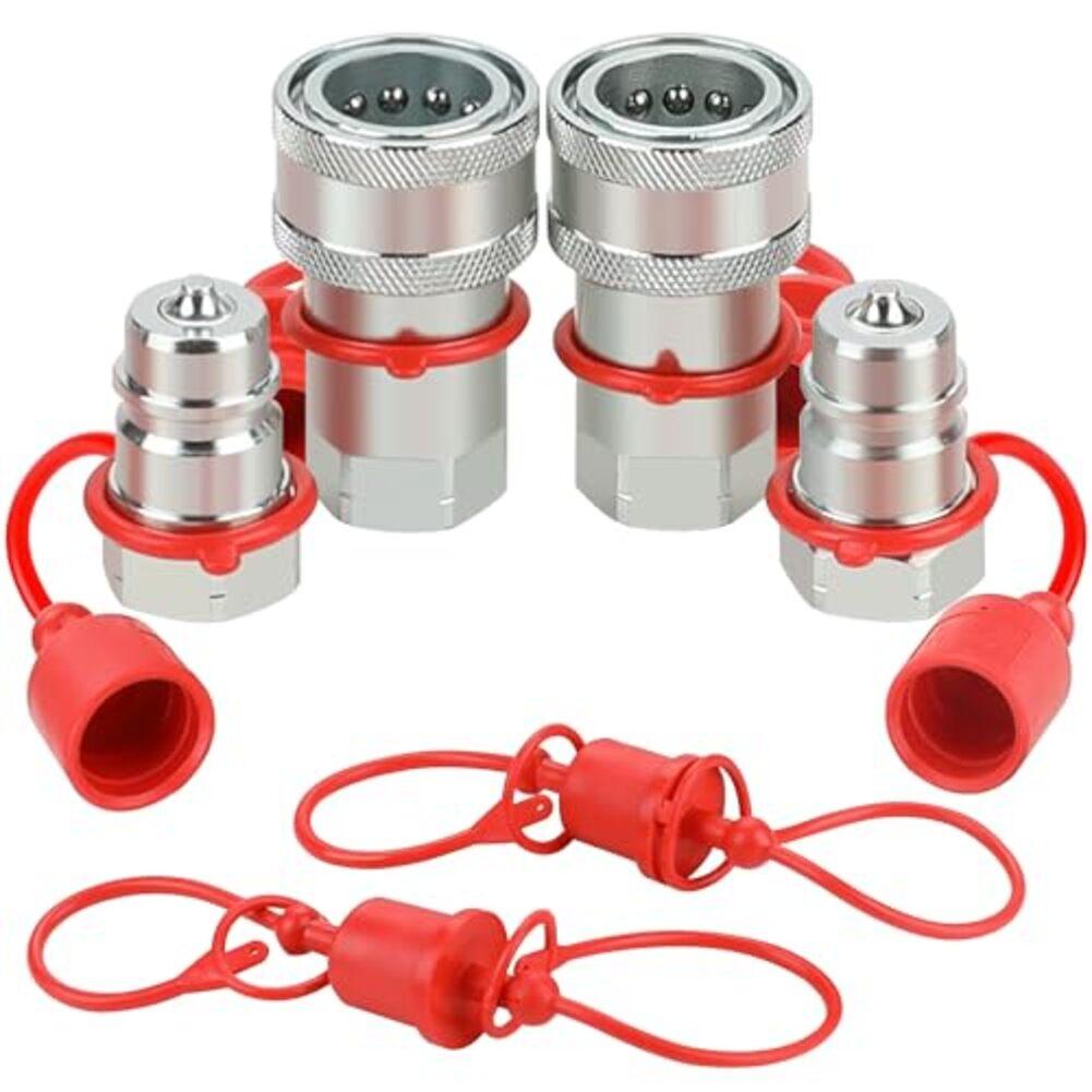 Hydraulic Quick Connect Fittings NPT ISO7241A for Reliable Connection In High Pressure Environments with Dust Cap