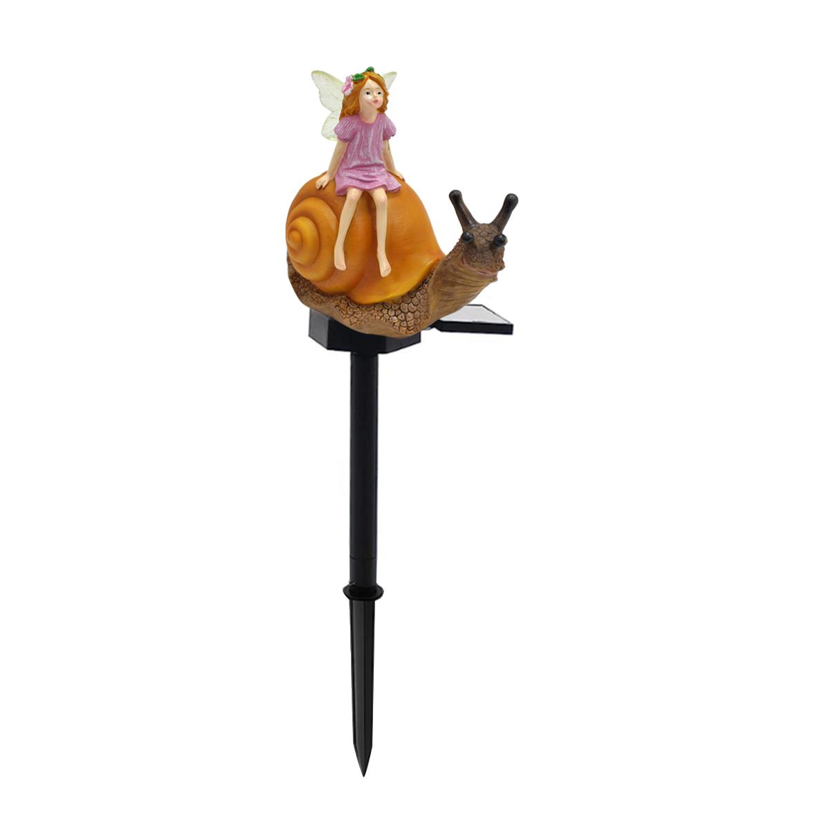 

Solar powered snail flower fairy