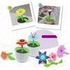 52PCS Children Puzzle Variety Colorful Flowers DIY Assembled Spelling Garden Toy