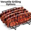 Non-Stick Roasting Stand Extra Long BBQ Steak Racks Portable Barbecue Net  BBQ Accessory