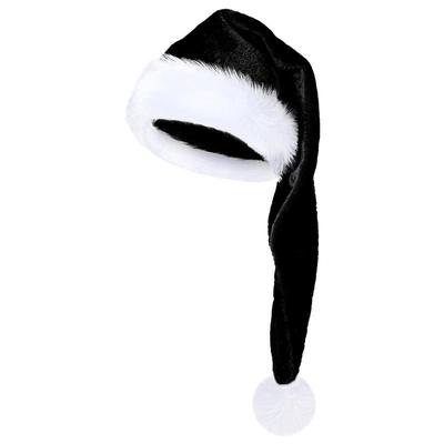 Super Long Christmas Hat Soft Velvet Plush Santa Hats Unisex Adults Cosplay Costume Christmas Hat For New Year Holiday