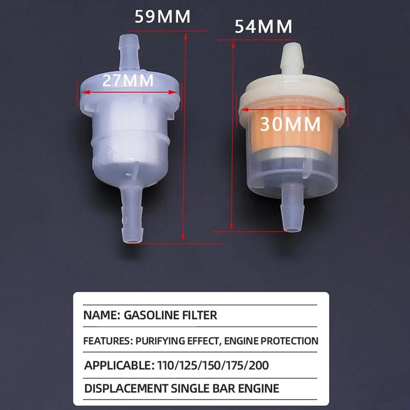 10pcs Motorcycle Oil Filter Inline Gas Fuel Filter Gasoline Filters Tool For Scooter Motorcycle Moped Scooter Dirt Bike ATV