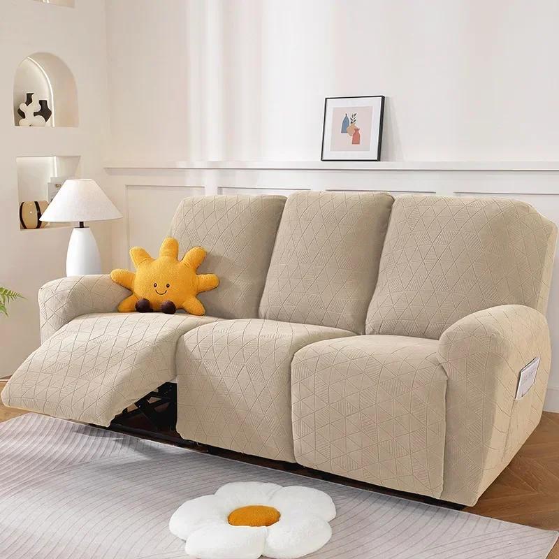 Recliner Sofa Cover Non-slip Massage  Sofa Cover All-inclusive Lounger Single Seater Couch Sofa Slipcover Armchair Cover