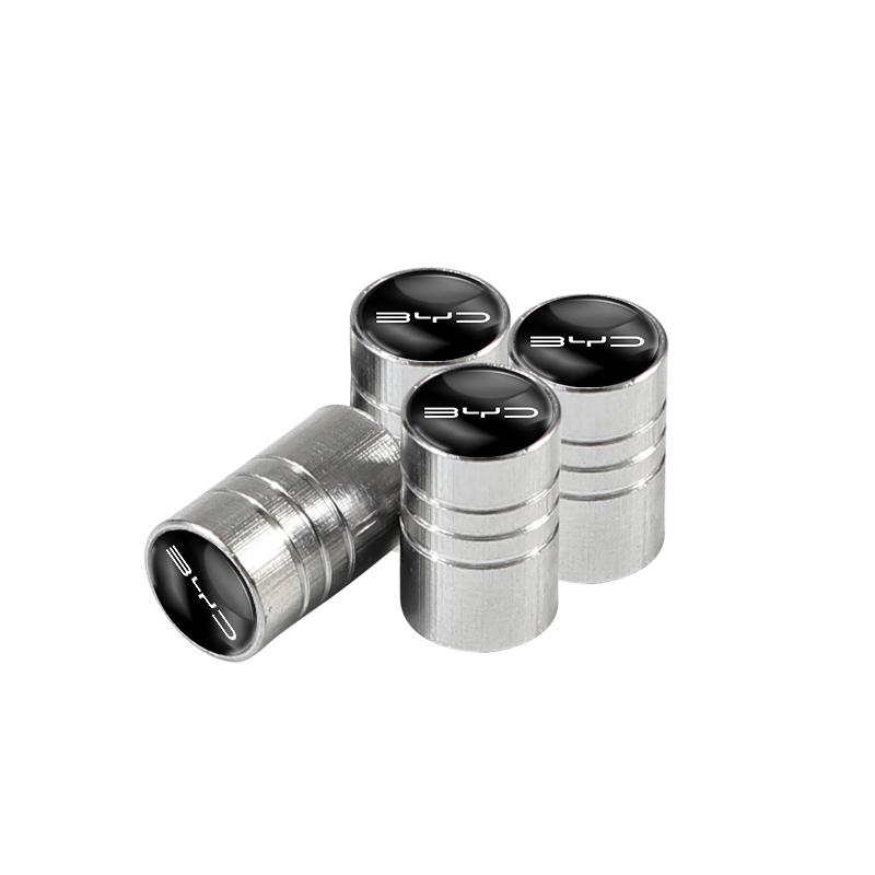 4PCS Metal Alloy Car Wheel Tire Valve Stem Caps For BYD F3 E6 Yuan Plus Atto F0 G3 I3 Ea1 Song Max Tang Dmi F3 2din 2014 G6 Qin