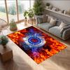 Rangers FC Soccer Football Pattern Soft Area Rug Non Slip Indoor Floor Carpet Sports Decor Mat for Bedroom