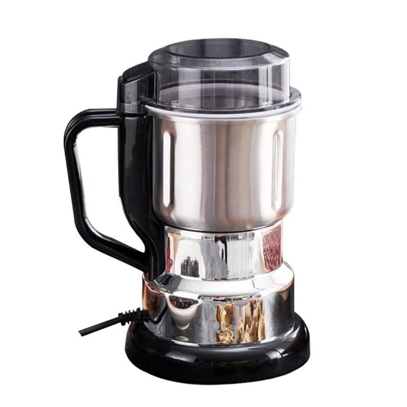 Stainless Steel Blade Coffee Nut Grinder Electric Spices Grinding Machine with Portable Handle Kitchen Accessories