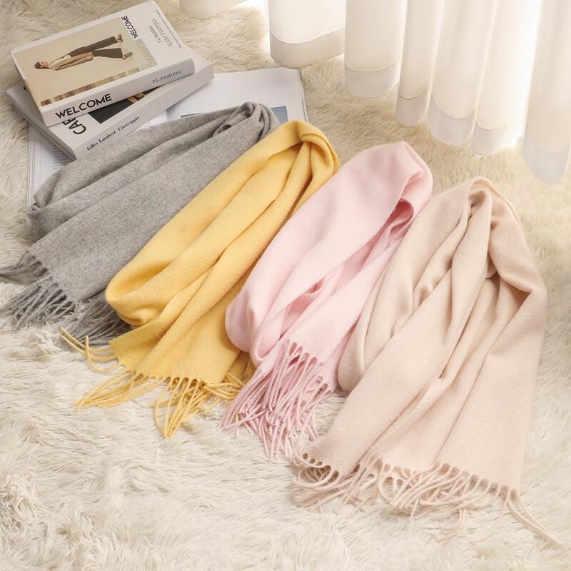 

LCsanyp Solid Color Tassel Scarf 30x180cm