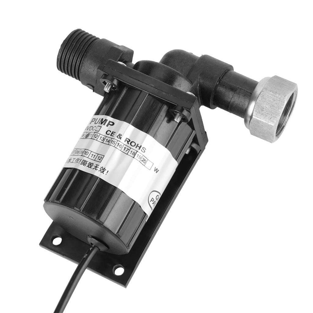 DC 12V 10W Black High Temperature Resistance Circulation Low Noise Brushless Water Pump