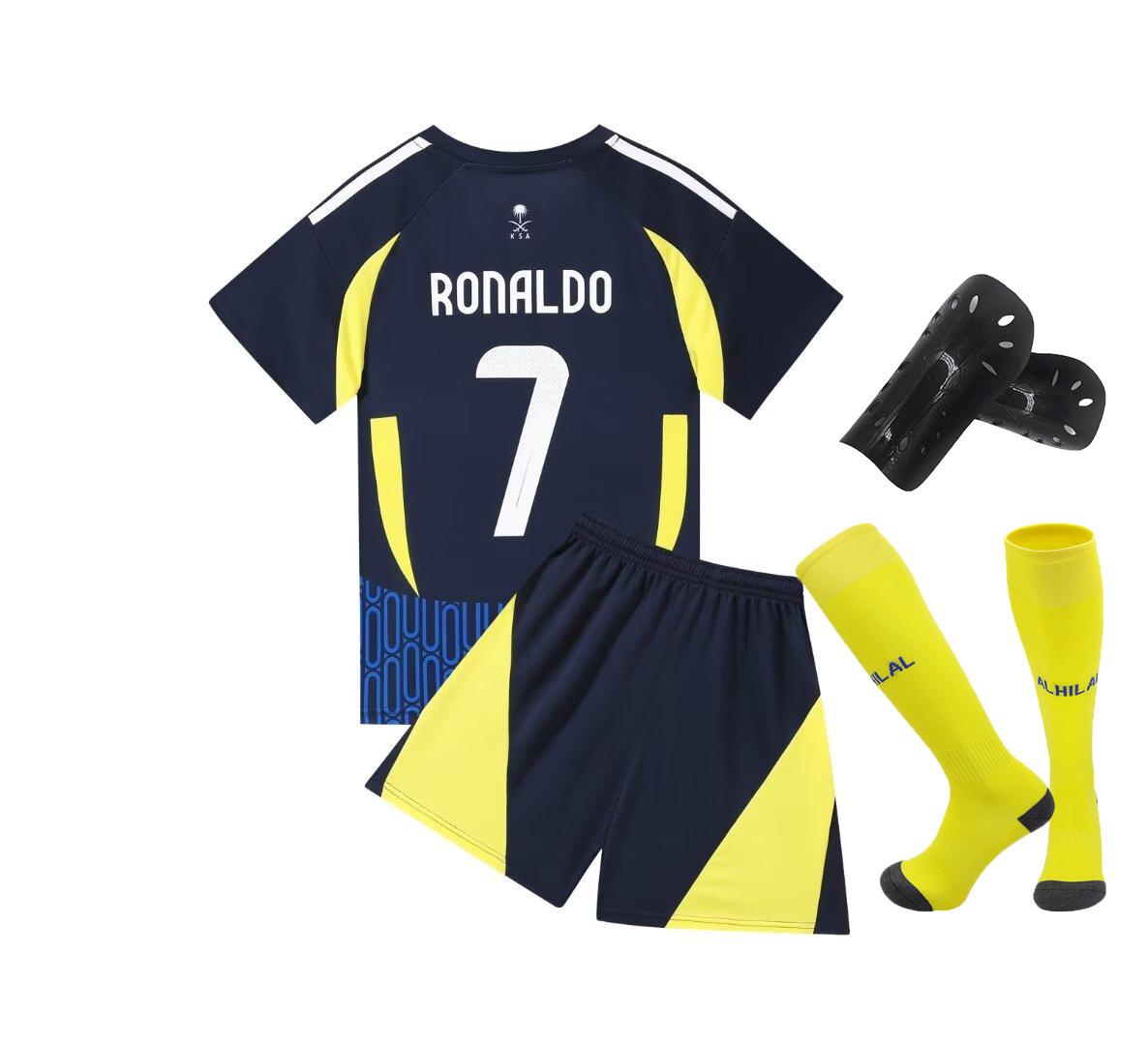 

24-25 Riyadh Away No. 7 Club Football Jersey Children S Clothing Adult Set Size 14-3Xl 26 yards/150