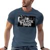 Black Midi Tshirt Casual Fashion Print Tee Top