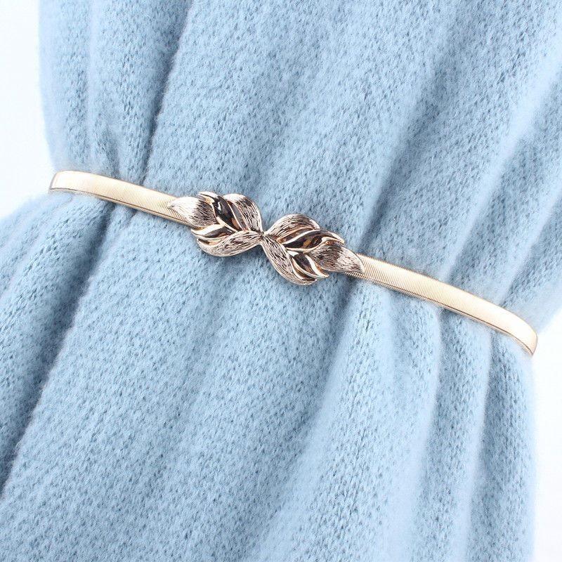 Elegant Metal Spring Waist Chain With Sparkling Fox Pendant For Women Fashion Accessories