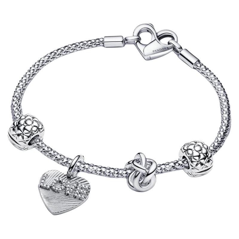 

Pandora Love Eternal Symbol 925 Silver Bracelet Women bracelet ZT3129 Box,17