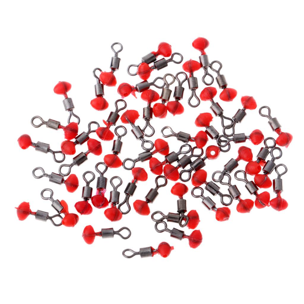 50pcs Fishing Rod Tip Rings - Repair Kit, 3 Colors And 4 Sizes