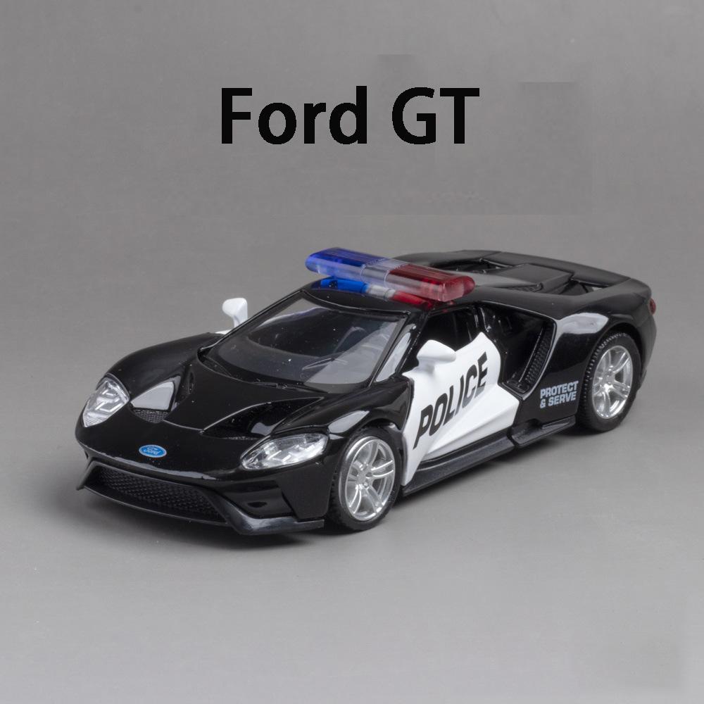 1/36 Mercedes Benz Dodge Police CarToy Model Alloy Diecasts Pull Back Function 2 Doors Opened Rubber Tires Toys For Kids' Gifts