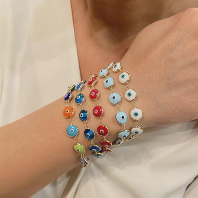 Europäisches und amerikanisches Evil Eye Multicolor Retro Armband - Modeschmuck