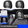 2pcs Universal Car Headrest Cover Elastic Car Seat Covers New Seat Protector  For Sedan Truck SUV