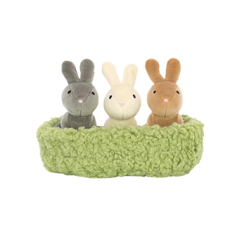 

JELLYCAT Easter Collection Nest Bunny Cute Doll Plush Figure 10cm Tall