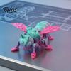 Mechanical Insect Figurine 3D Printed Cyberpunk Bee Figurine, Movable Joints Hornet Ornament, Articulated Wasp Fidget Toy, Stress Relief Desk Gift for