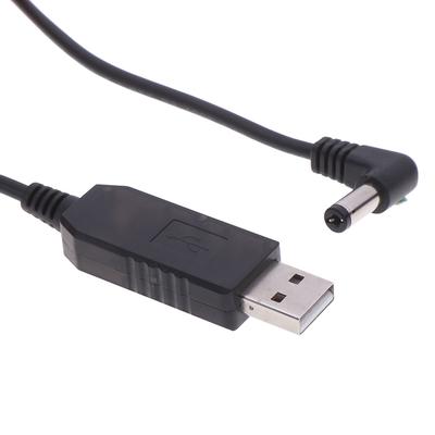 USB DC 5V To 12V 2.1x5.5mm Right Angle Male Step Up Adapter Cable For Router