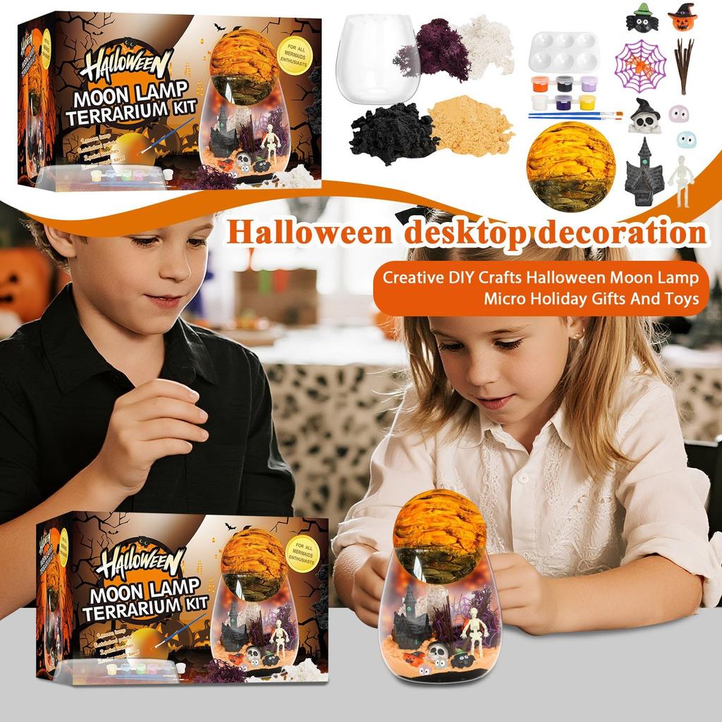 DIY 3D Moon Night Lights, Art And Handicrafts, Halloween And Easter Gifts For Children Aged 8-12