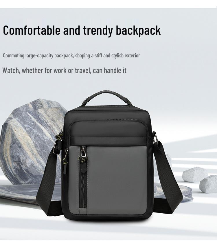 Men's Trendy Vertical Crossbody Bag - Lightweight Casual Travel & Commuting Handbag