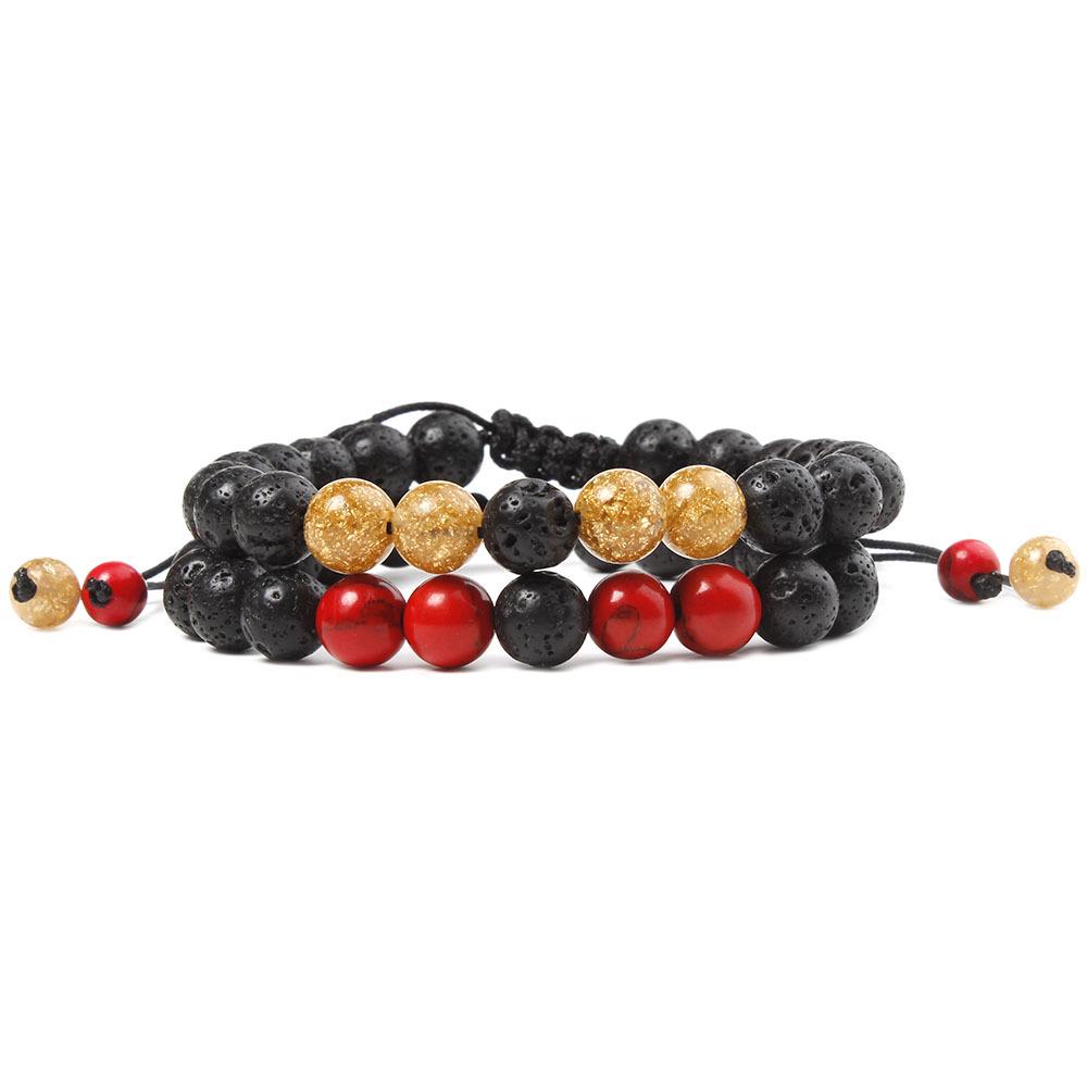 Turquoise Volcanic Stone Bead Couple Bracelets (2021 Edition)