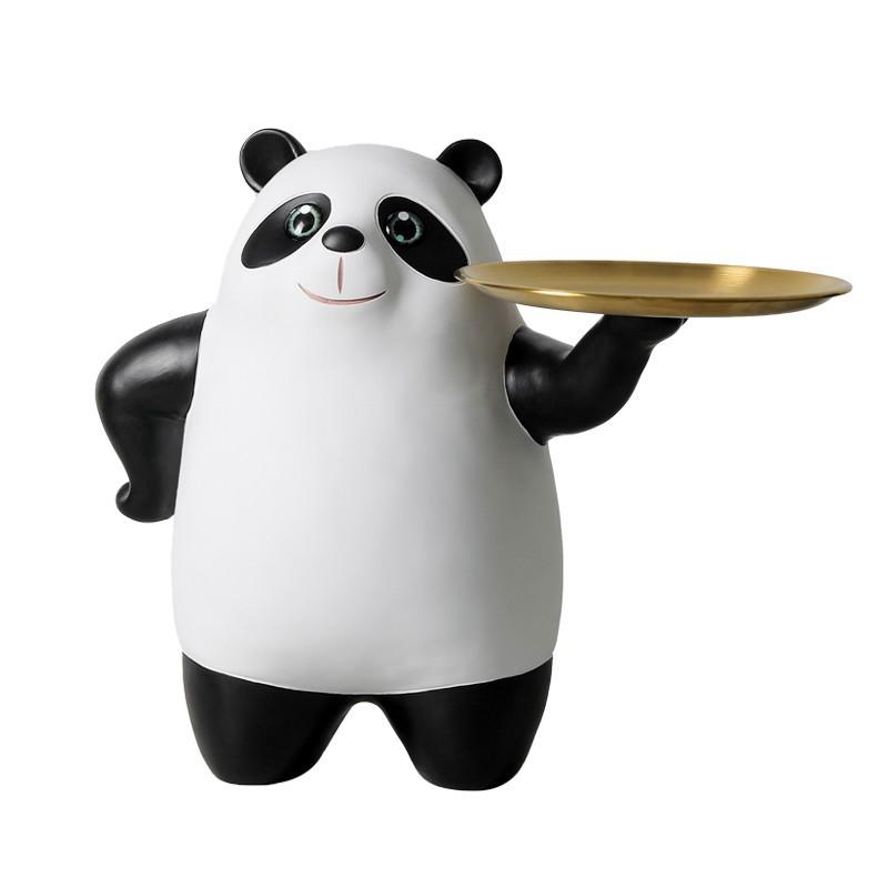 Creative Panda Key Storage Ornament Living Room Entrance Entrance Desktop Home Children's Room Decoration Gift Gifts