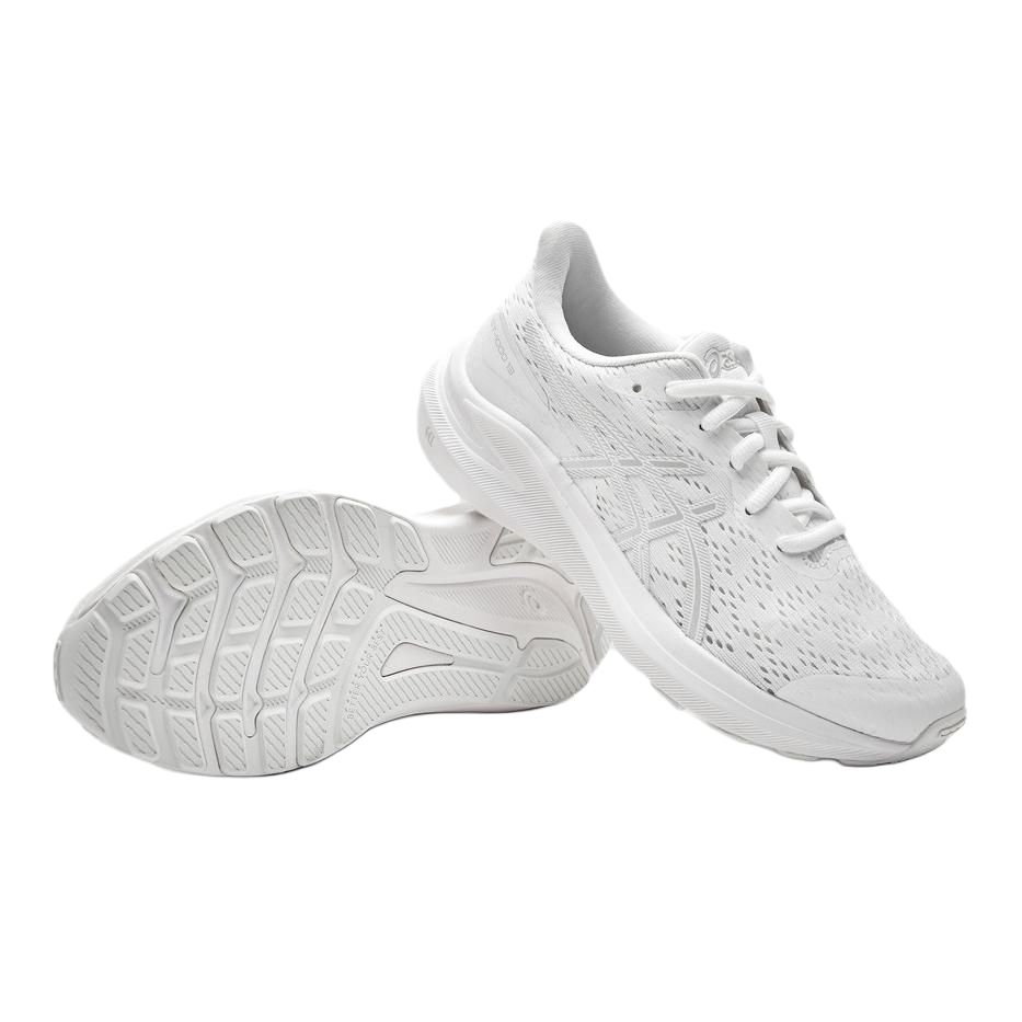 Asics GT 1000 13 GS Białe Betonowe Dziecięce Sneakersy 1014A343-100