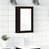 Bathroom Mirror Cabinet in Black Oak Look 42 x 12 x 60 cm Engineered Wood