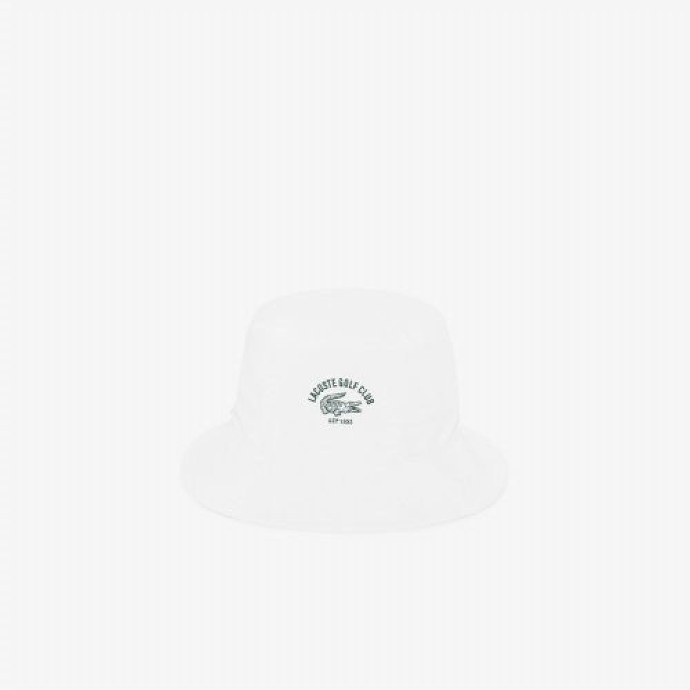 

LACOSTE Унисекс Панама для гольфа с вышивкой [Off White]