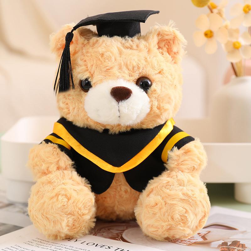 Doctor Service Bear Doll Plush Toy Doctor Bear Bachelor Teddy Bear Doll Graduation Memorial Gift