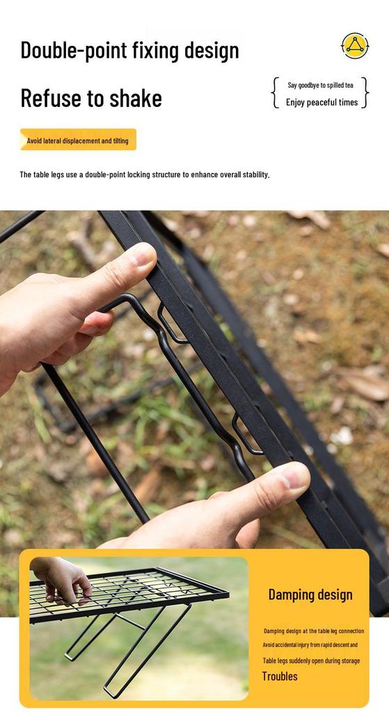 Koman CK-2G Outdoor Camping Folding Multi-layer Table & Modular Stove BBQ Expansion Board