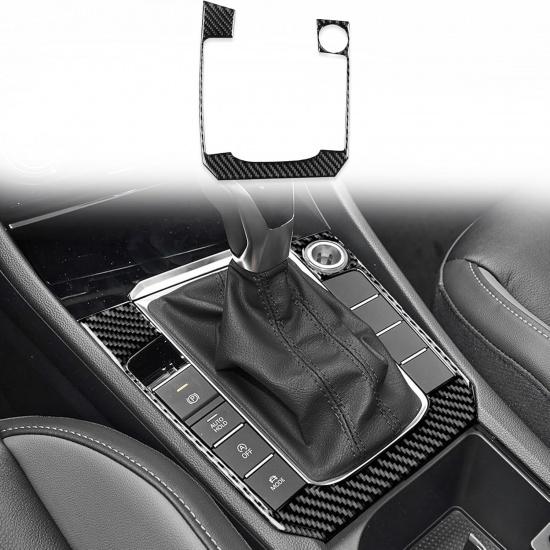 Durable Carbon Fiber Compatible with Volkswagen VW Jetta A7 2019-2025 2020 2021 2022 2023 2024 Accessories Car Gear Shift Control Anti-Scratch Panel