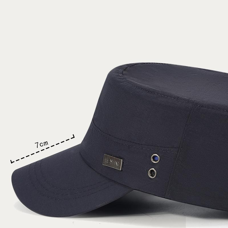 Four Seasons Quick-Drying Flat Top Hat Breathable Sun Hat Outdoor Men's Cap