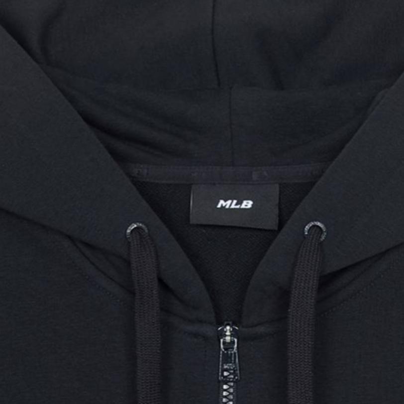 MLB Loose Solid Color Hooded Sweatshirt With Drop Shoulder Unisex sweatshirt 3ATRB0161-50BKS