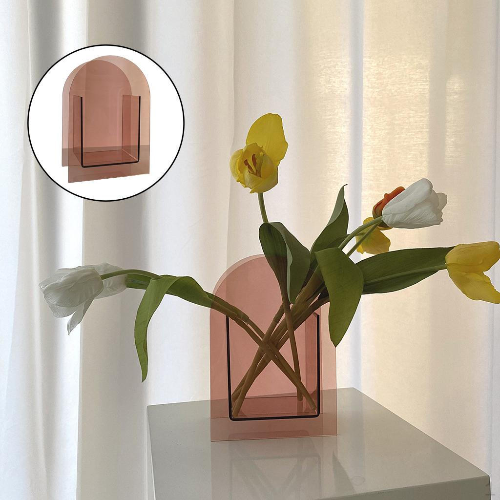 Acrylic Flower Vase /Pen Holder Contemporary Design for Wedding Decor Arch