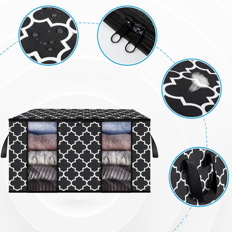 Large Capacity Clothes Storage Bag Foldable Blanket Storage Containers for Organizing Bedroom Closet