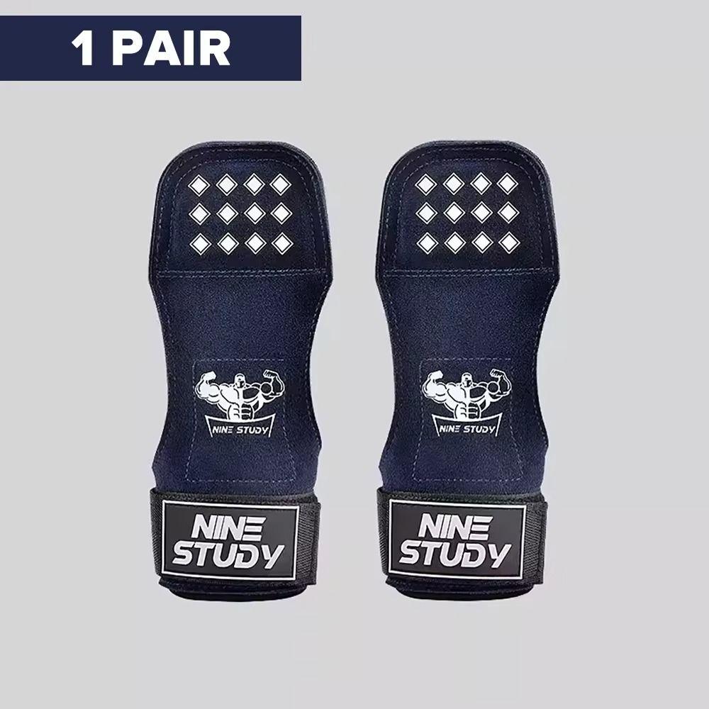 

1 пара SBR фитнес силовых лямок для сгибания бицепса, становой тяги, силовых лямок, подтягиваний синий