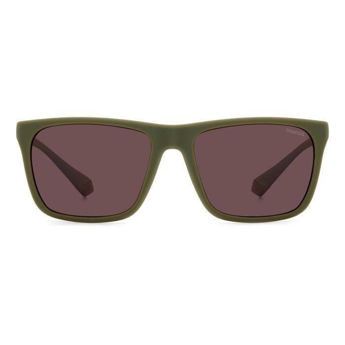 Lunettes de Soleil - POLAROID - PLD 2141/S - Couleur 0L9 MATTKHAKI BURGUNDY - Monture en caoutchouc - Unisexe