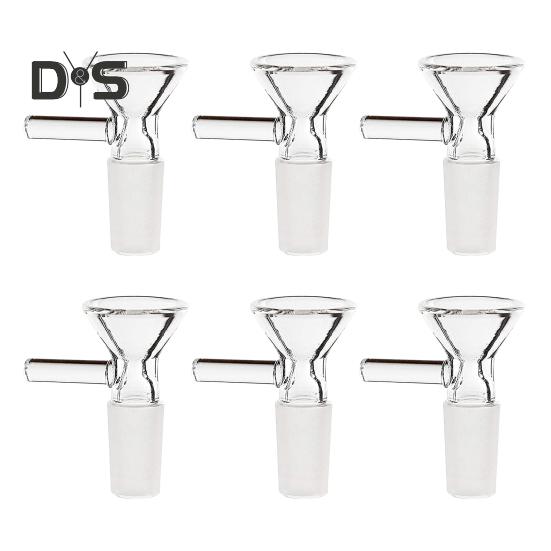 

6 шт. стеклянная воронка с силиконовой основой маленькая легкая кухонная лабораторная стеклянная воронка с ручкой портативная мини-воронка для кулинарных научных экспериментов 14mm 6pcs