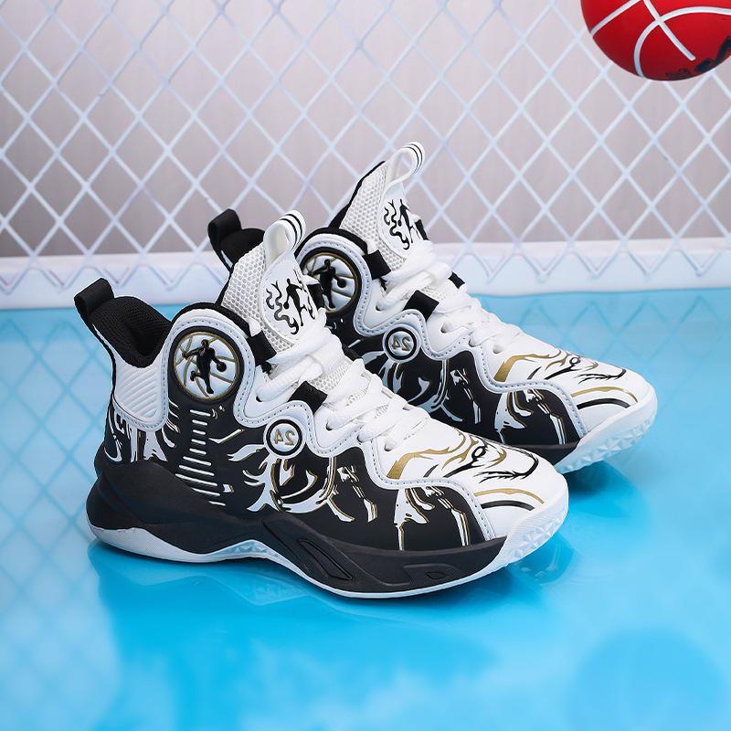 Kobe Youth 2025 Autumn/Winter Boys' Leather Waterproof Basketball & Running Shoes