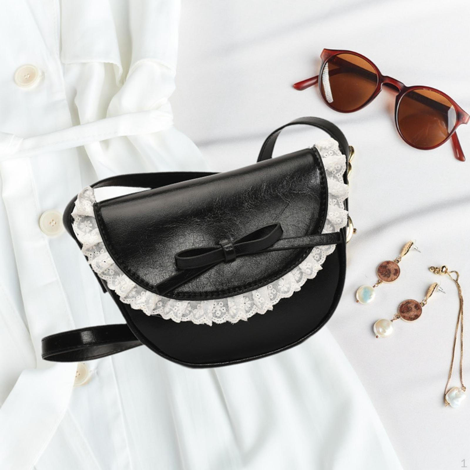 

Сумка через плечо для женщин Креативный декор Кроссбоди Летний дорожный подарок на пляж чёрный