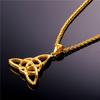 Men Titanium Steel Jewelry Fashion Creative Retro Irish Knot Pendant Necklace Valentine's Day Gift